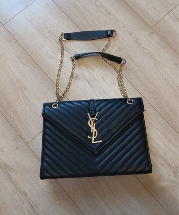 Torebka YSL czarna na łańcuszku