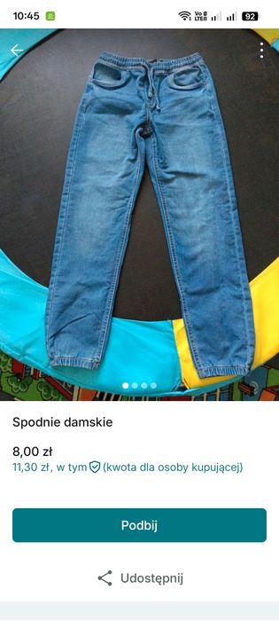 Spodnie jeansowe damskie