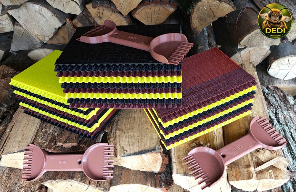 Formatki siedliskowe dla pszczoły Murarki / COMBO otwory 10mm i 7mm