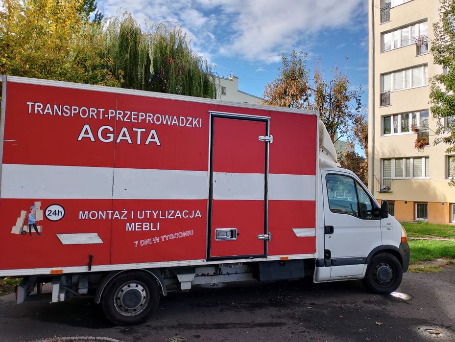 Transport przeprowadzki Agata ~ Utylizacja mebli ~24h/7dni
