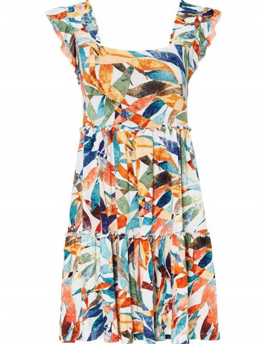 Sukienka kolorowe liście BONRPIX