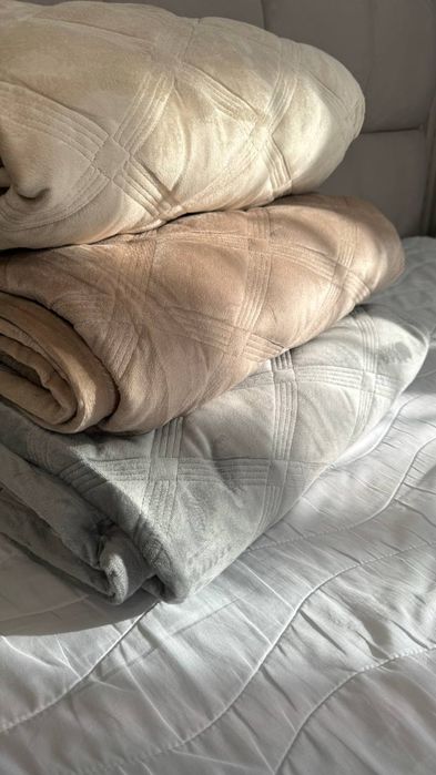 Акція 3 дні! Велюрове покривало на ліжко велюровое покрывало