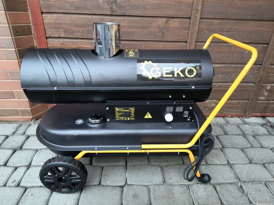 Nagrzewnica olejowa 25kW z odprowadzaniem spalin wynajem wypożyczalnia