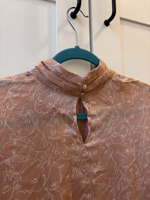 Lekka morelowa koszula M