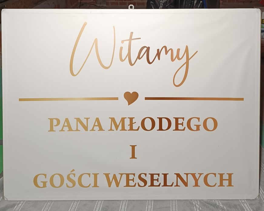 Tablica powitalna 120x60 cm