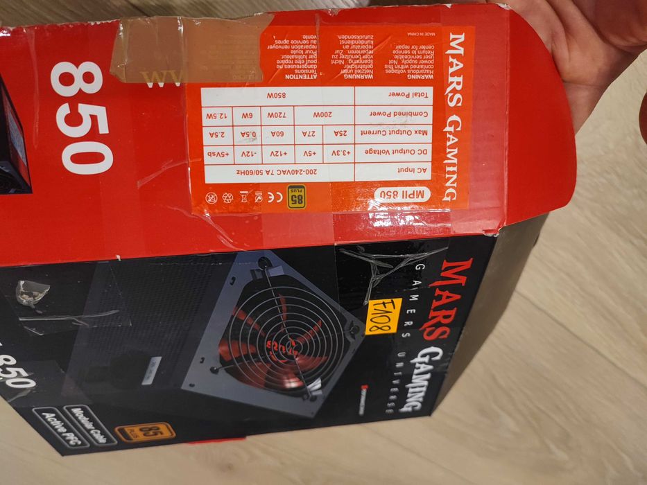 Zasilacz Tacens Mars Gaming MPII 850W