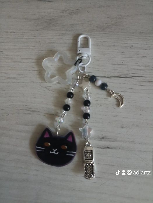 Jujutsu Kaisen matching keychain set- Gojo & Geto kitty keychains