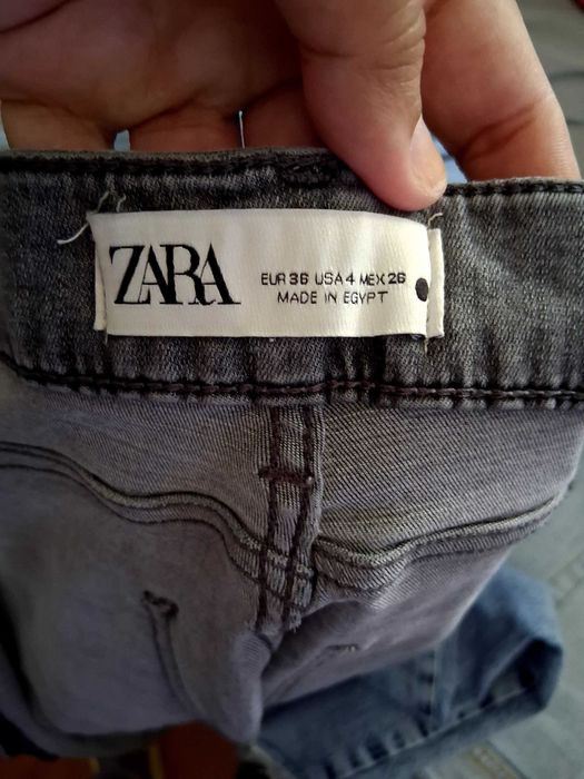 Calças e body Zara.