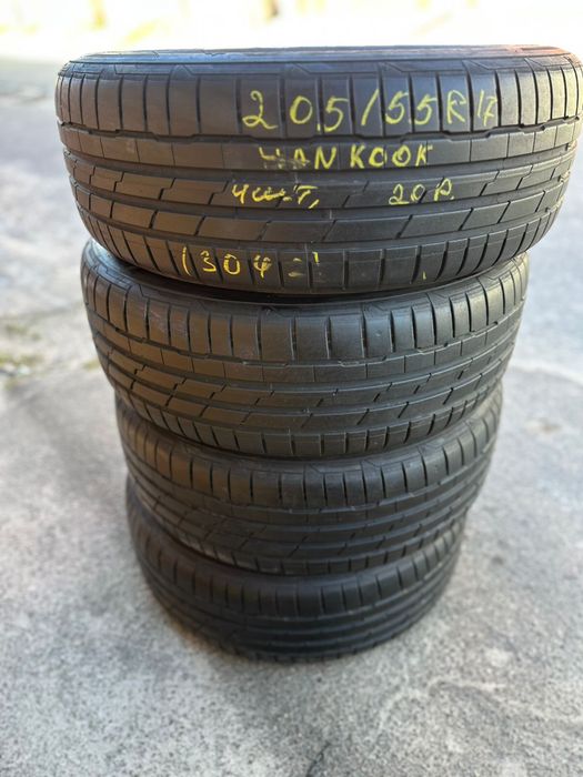 Диски R17 4/100 з літніми шинами 205/55/17 Hankook
