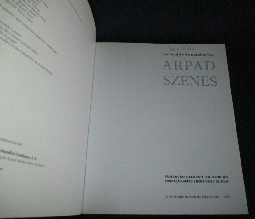 Livro Centenário de nascimento de Arpad Szenes Gulbenkian 1997