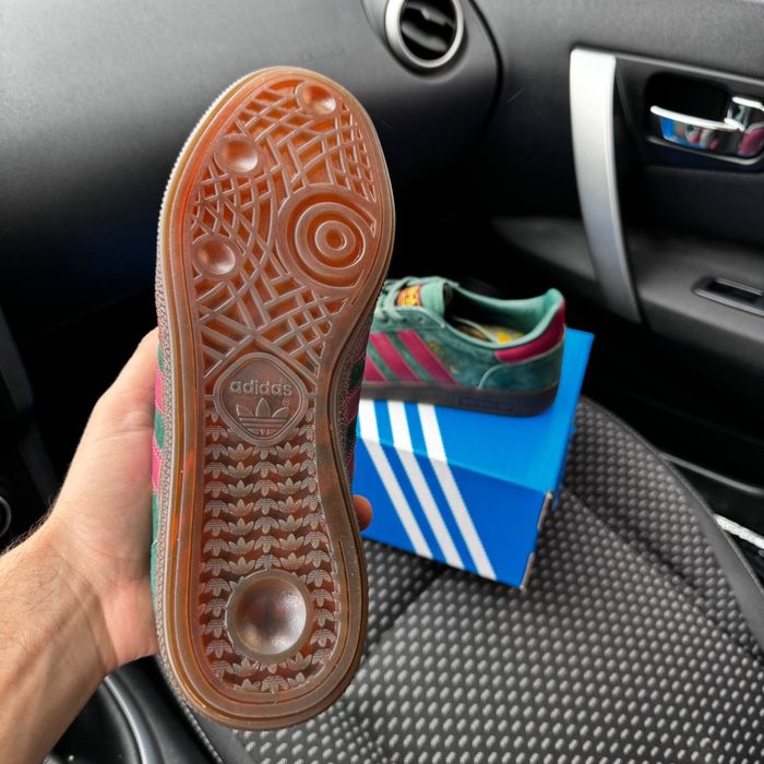 Чоловічі кросівки адідас спезиал зелені Adidas Spezial Green Red
