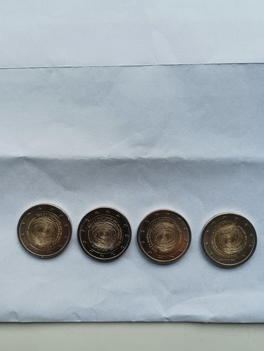 Lot of 2€ Coins Commemorating the 50th Anniversary of the Carnation Revolution (April 25)