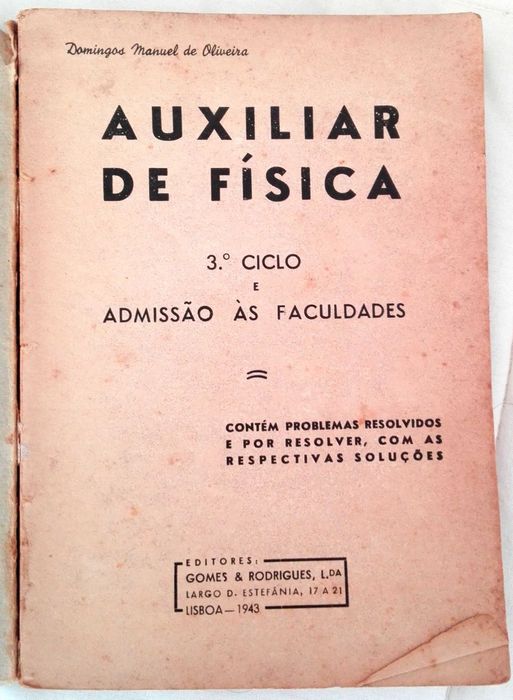 Livro Auxiliar de Fisica - 3º ciclo (mui antigo)