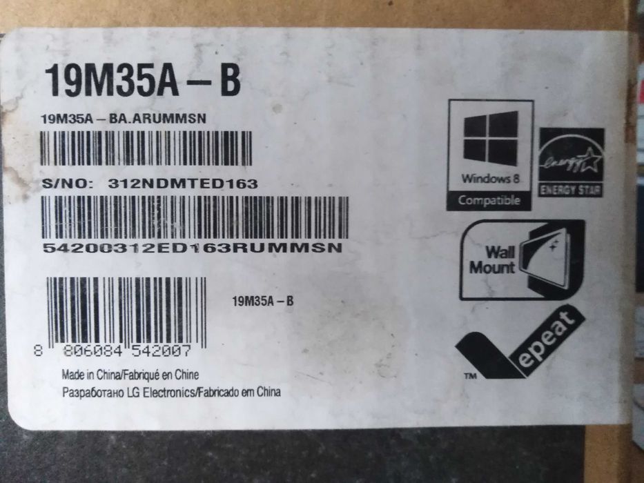 Монітор LG 19M35A-B