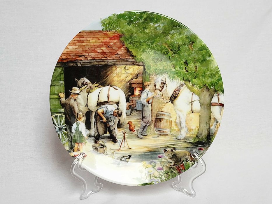 Talerz kolekcjonerski Royal Doulton The Blacksmith 1990