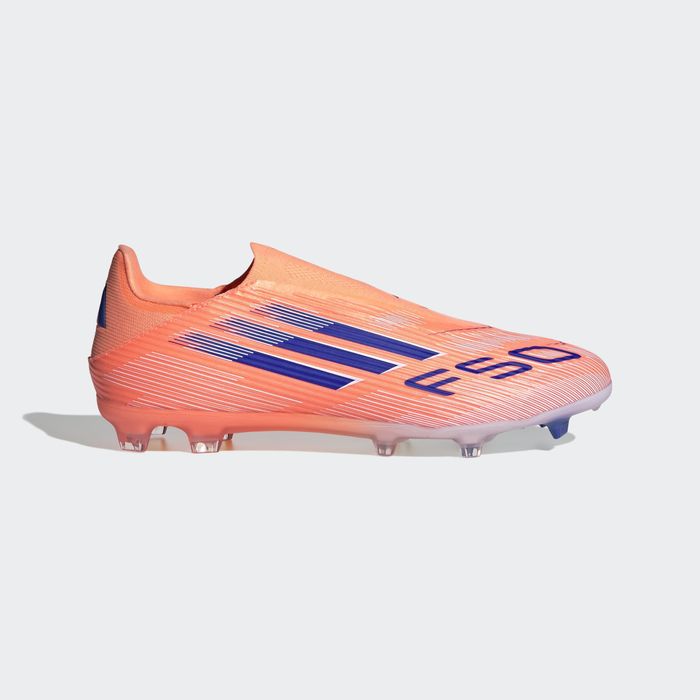 Chuteiras de Futebol F50 League Laceless FG/MG Adulto Laranja