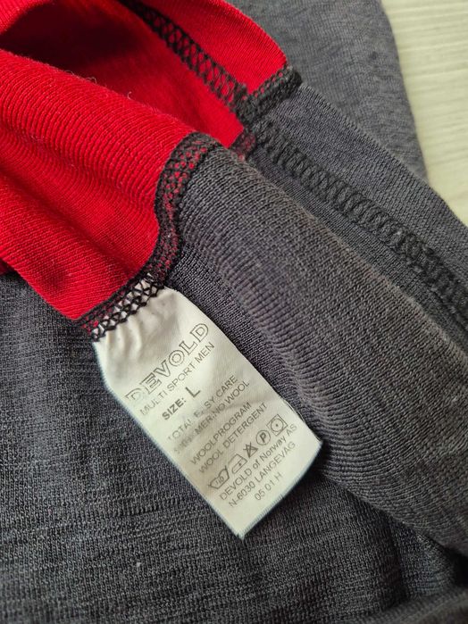 Devold L 100% merino wełniany t-shirt męski termiczny termoaktywny