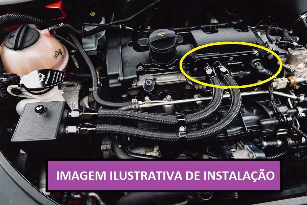 Anulação Válvula PCV + Adaptador Oil Catch Motor VAG 2.0 TFSI - EA113