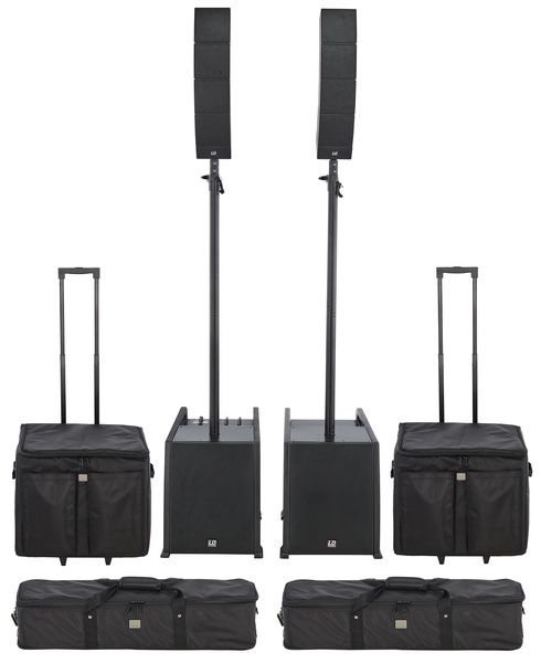 Par LD Systems Curv 500 com capas originais