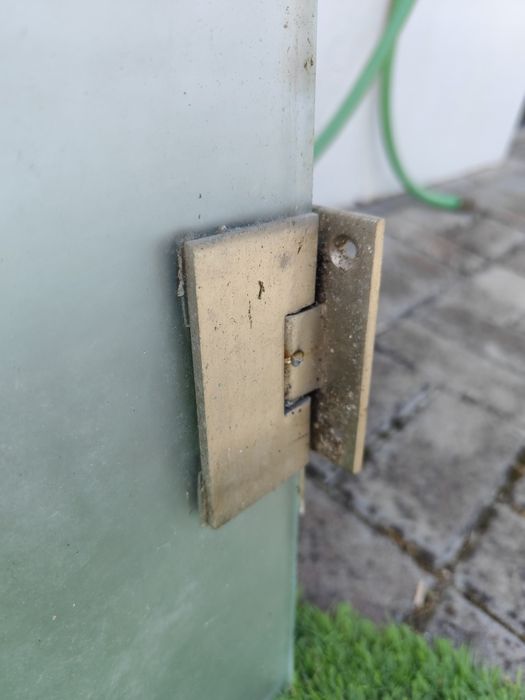 Porta vidro temperado fosco 10mm