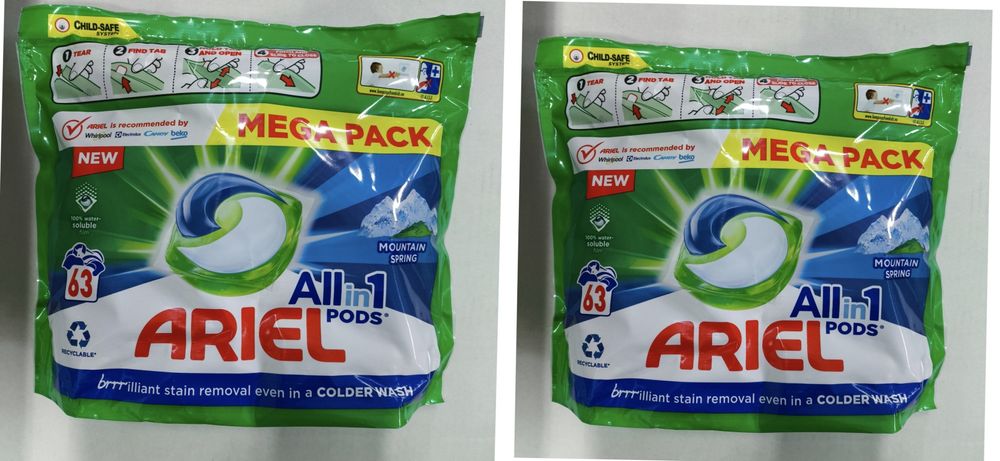 Kapsułki do prania Ariel Mountain Spring 126 sztuk