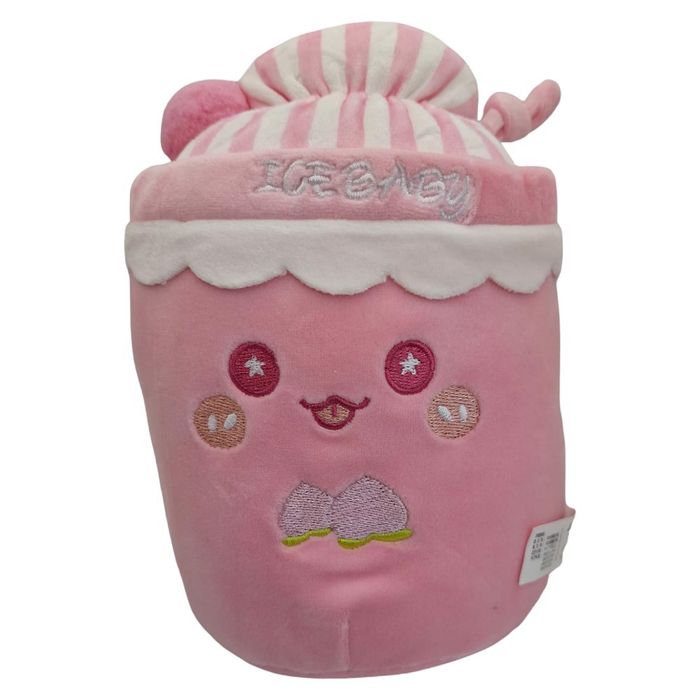 Pluszak maskotka przytulanka bubble tea różowa