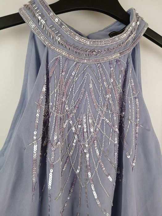 Elegancka bluzka Lipsy London L/XL 42 cekiny zdobiona szyfonowa