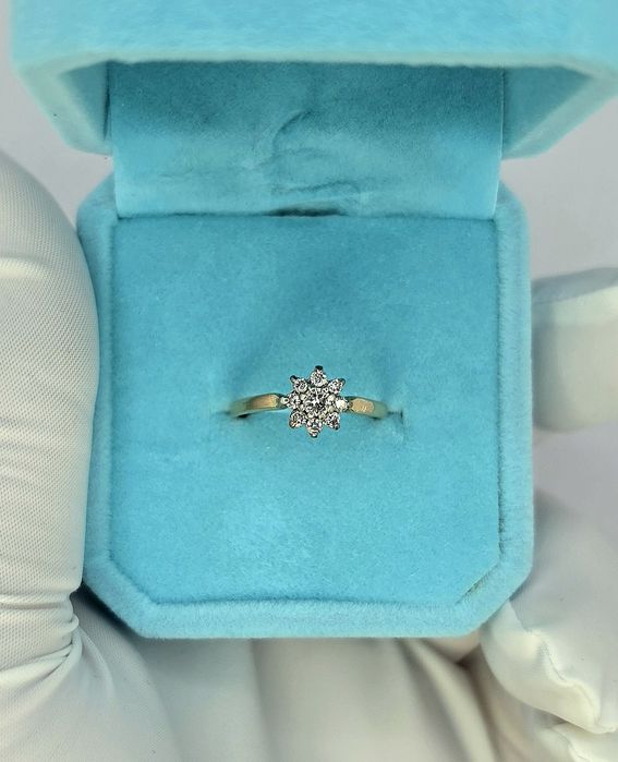 Золотое кольцо с Бриллиантами 0.26ct