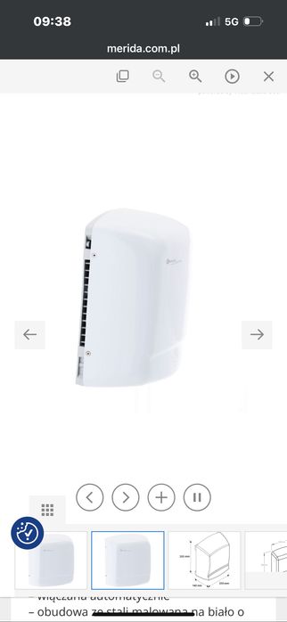 Dwie nowe suszarki do rąk merida