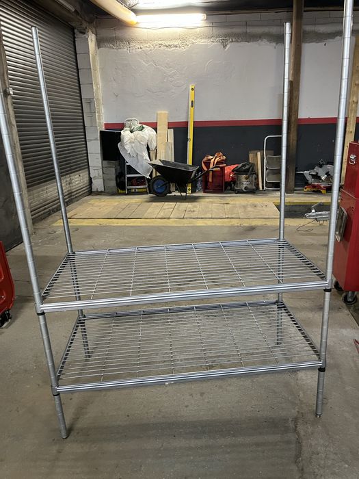 Mocny regal z druta fi 5 4 pułki 117cm x 59cm 169cm wysoki