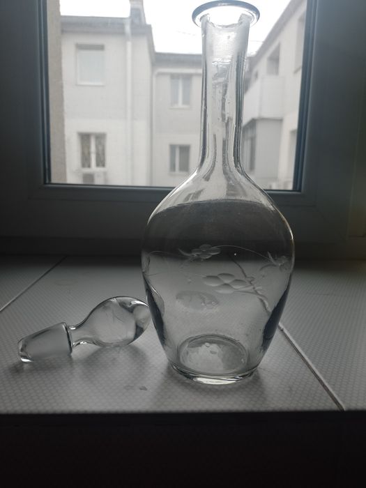 Гоафин кувшин стеклянный с рисунком новый