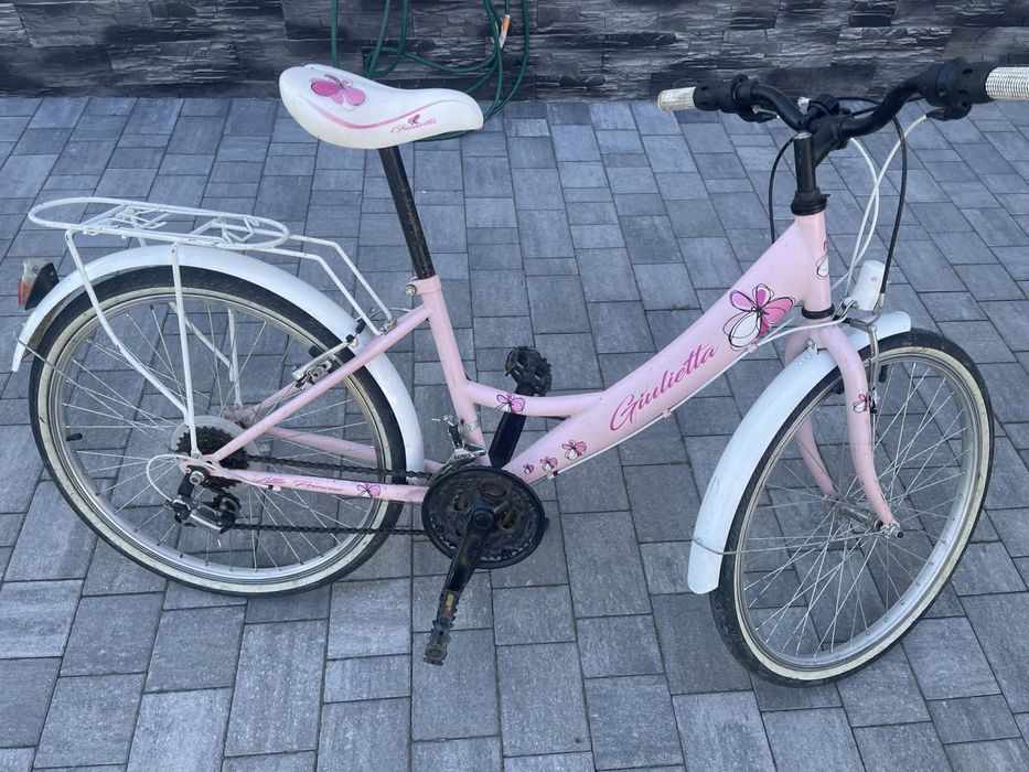 Rower Kands Laguna Gulietta 24” 14”BIAŁO-RÓŻOWY POŁYSK
