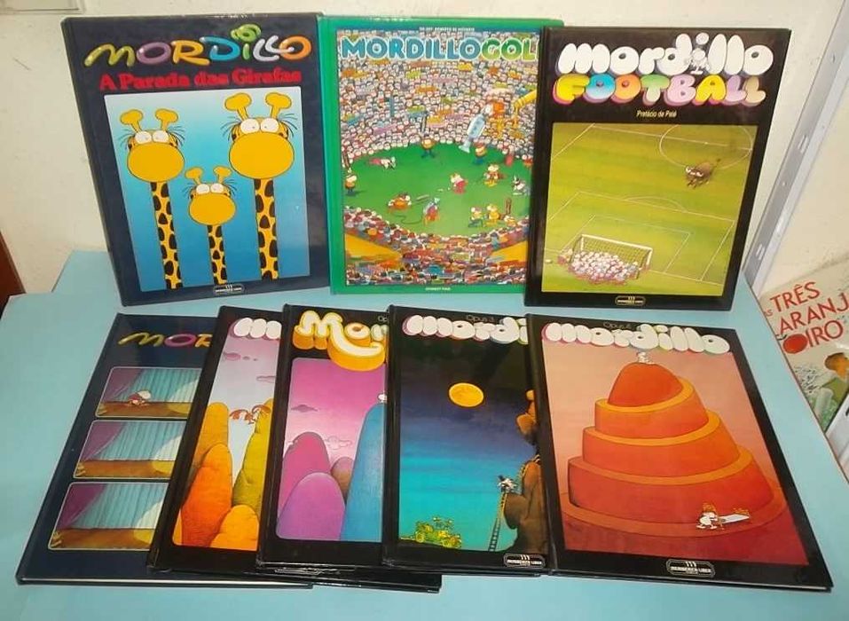 MORDILLO - Coleção de 5 livros, capa dura em bom estado.