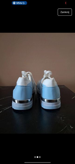 jasno niebieskie buty sneakersy damskie