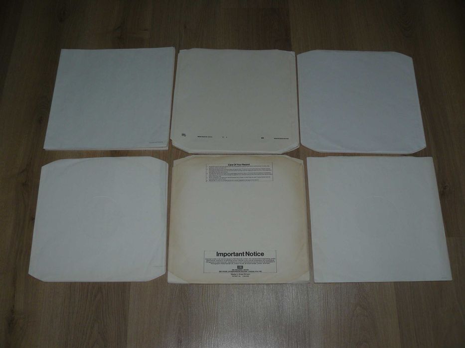 Звичайні внутрішні конверти для 12' дюймових платівок. Вживані