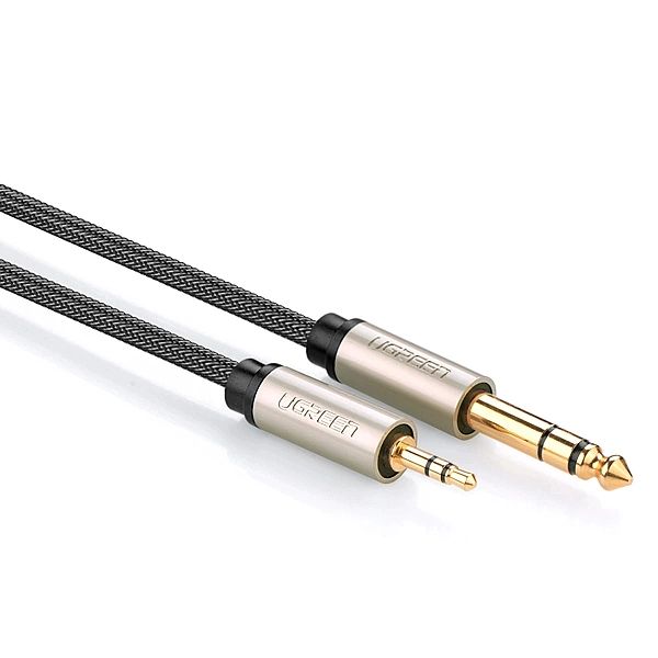 Kabel Ugreen AV127, 10630 audio TRS mini jack 3,5mm / jack 6,35mm 5m -