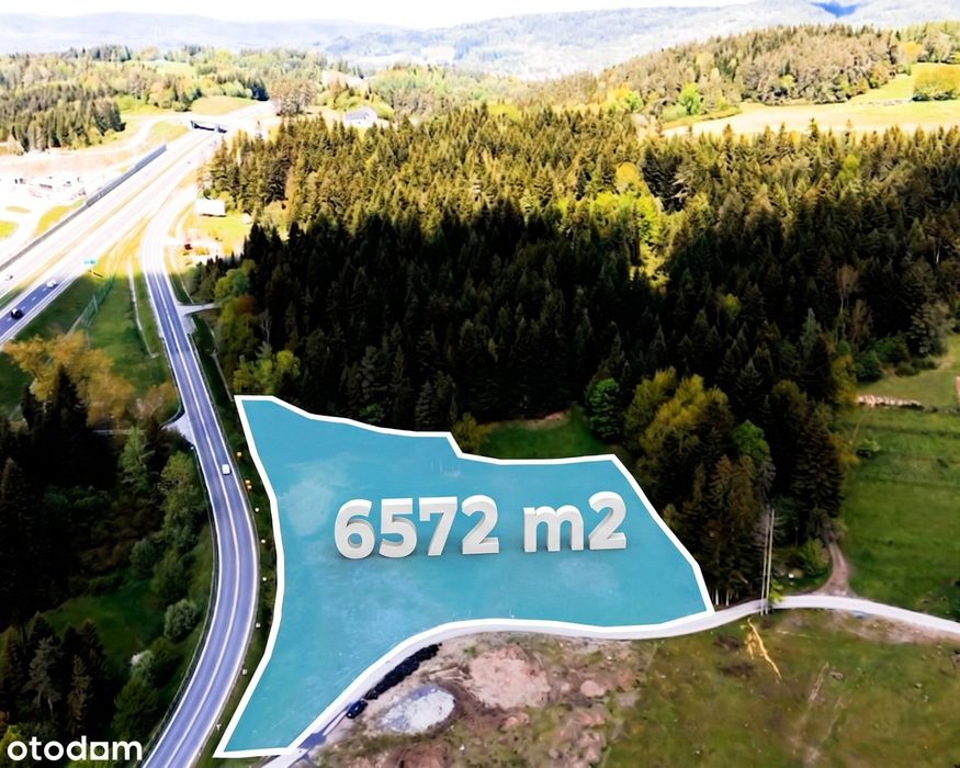 Działka Inwestycyjna Usługowa Pod Halę 3200 M2 Przy S7 W Rabce-Zdroju - Widok 2
