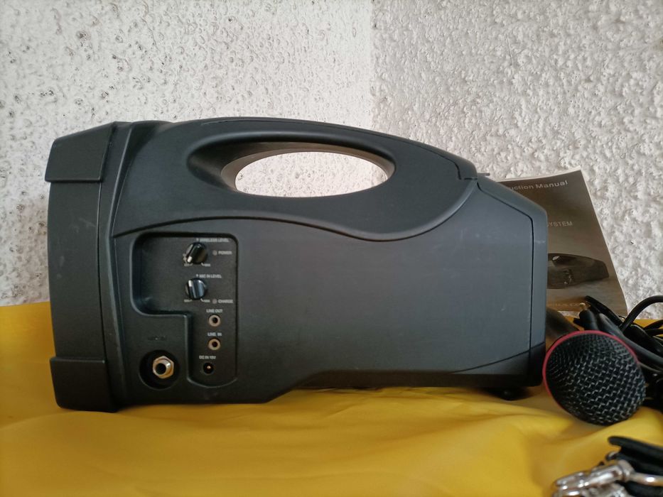 Coluna Som Portátil c/ Micro s/ Fios (MIPRO)