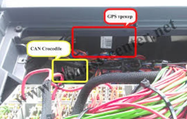 Где находится датчик gps