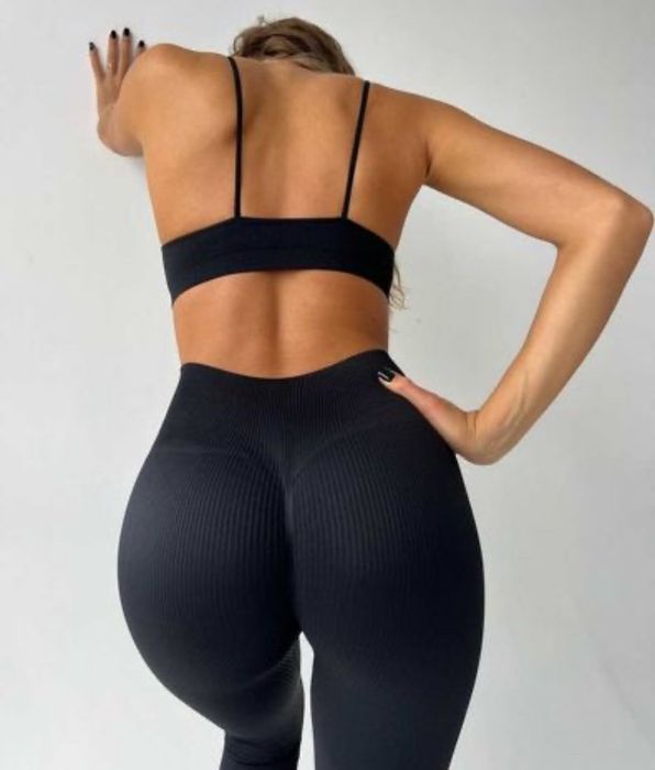 ‼️Орігінал !! Люкс Якості Лосіни Пуш Ап В Рубчик Орігінал