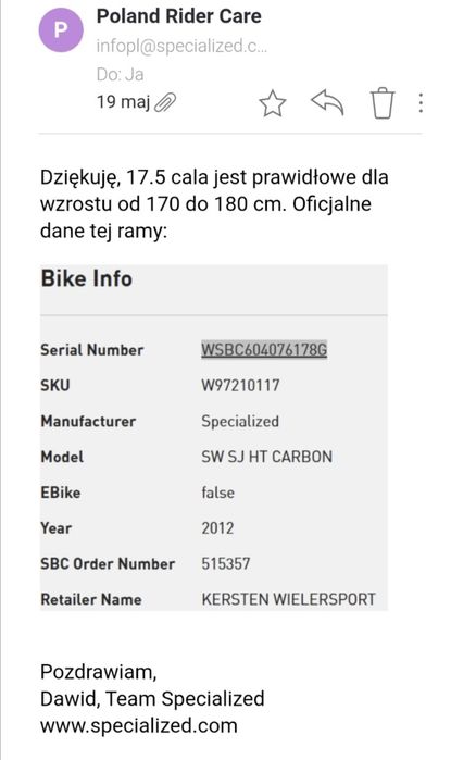 Rama mtb s works