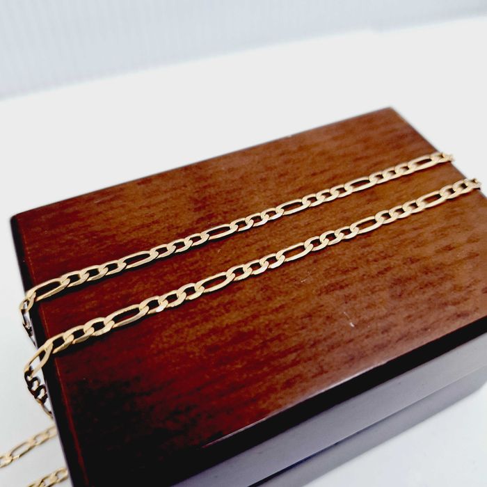 Złoty łańcuszek splot figaro 585 (14k) , długość 56,5cm , 5,66g,2,84mm