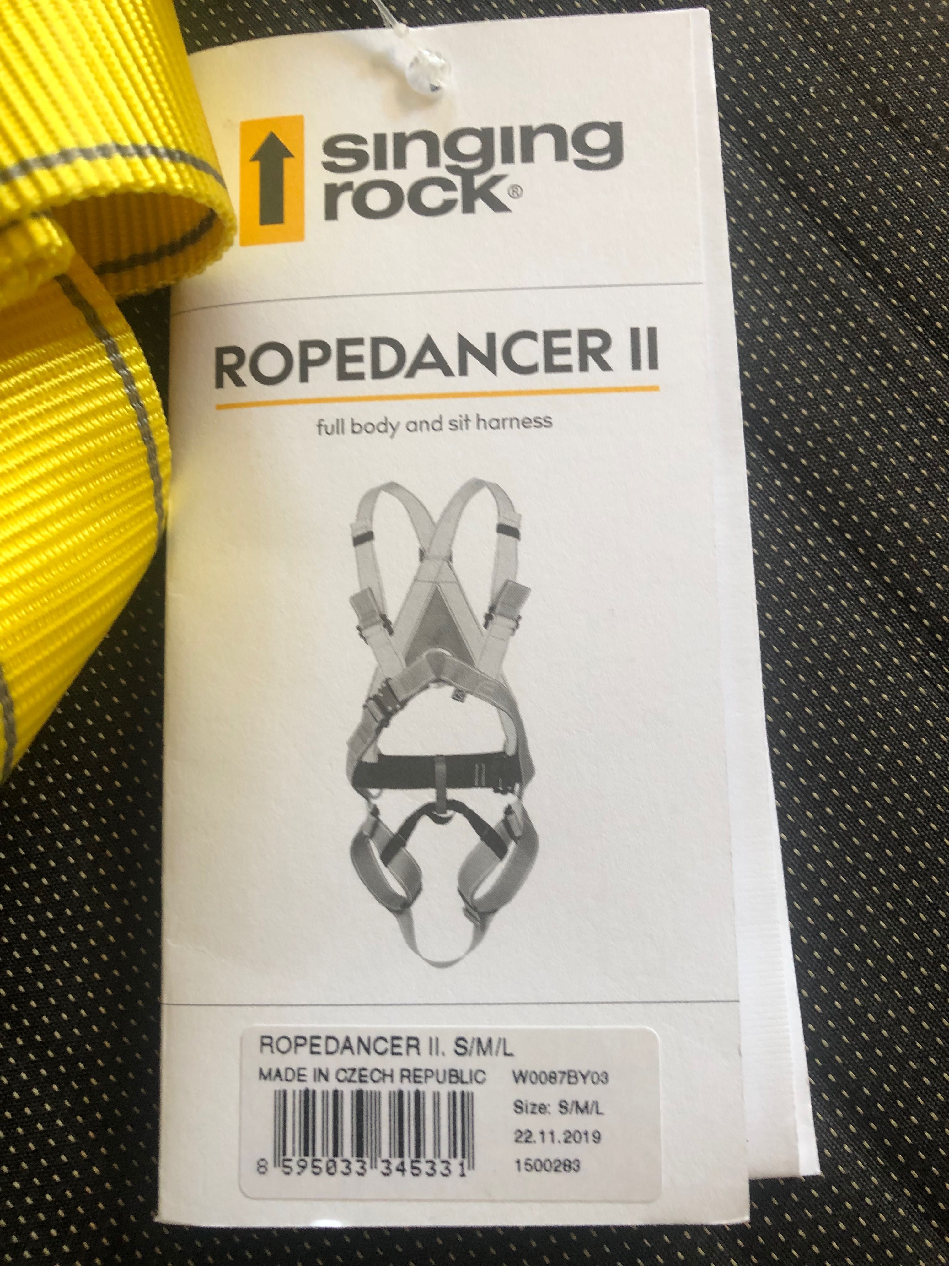 Страховочная система Singing Rock Ropedancer II S-M-L (SR W0087BY03): 3 ...