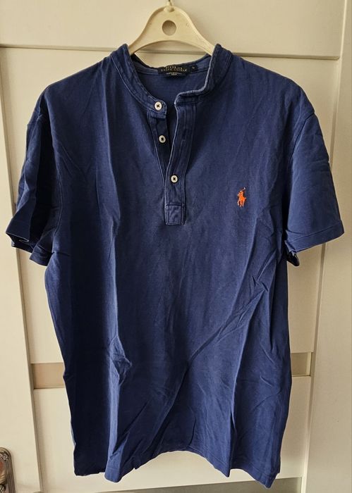 Ralph lauren L koszulka t shirt bluzka  granatowa 100% oryginał bawełna  konik