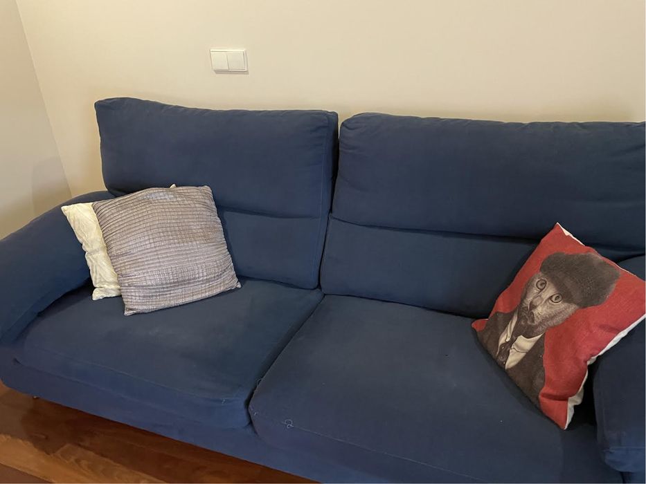 Sofa 3 lugares em alcantera
