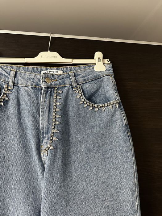 Джинси One by One з камінням 40р