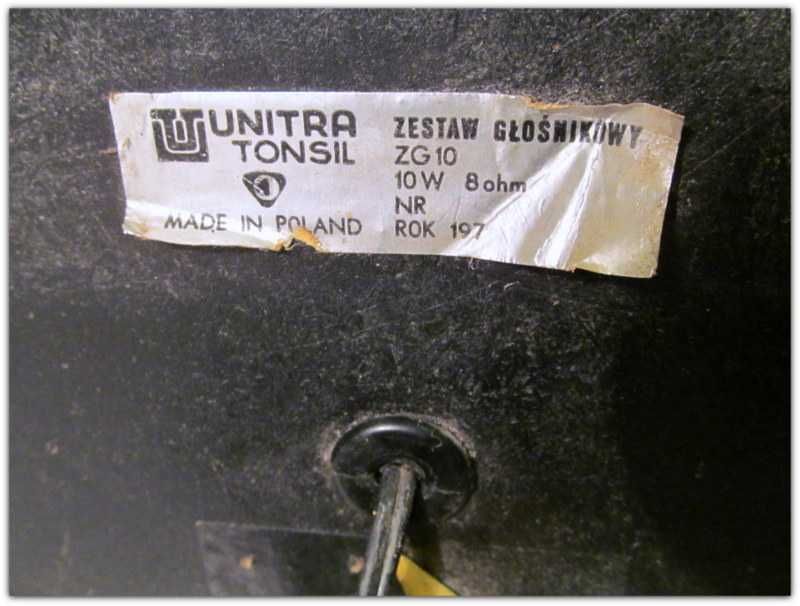 Kolumny głośnikowe UNITRA Tonsil ZG 10 ORYGINALNE LATA 70 PRL
