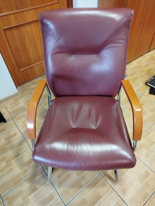 Zestaw konferencyjny stół, 6x fotel, 2x fotel obrotowy SKÓRA