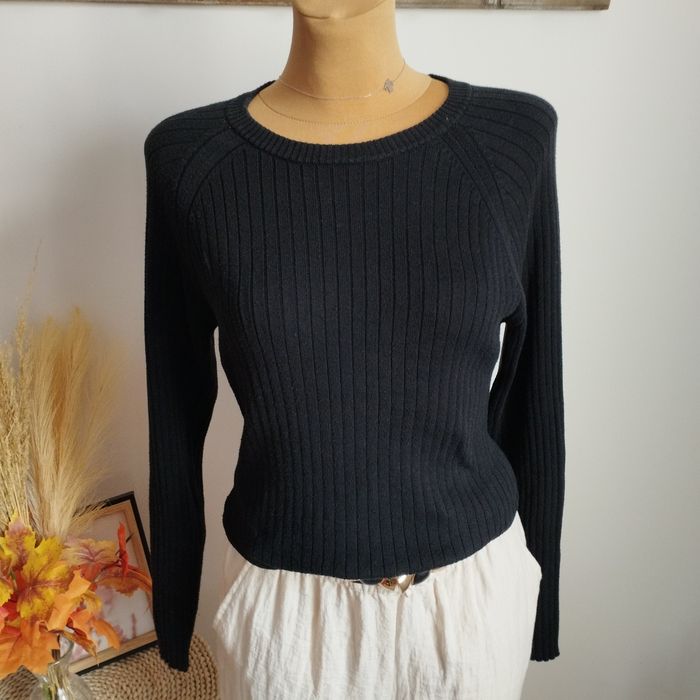 Sweter damski Hound Never Ordinary czarny prążkowany S