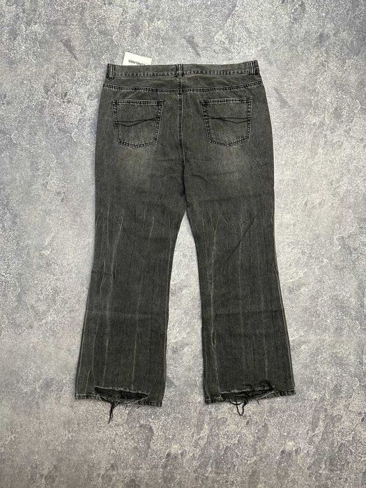 Клеш штани сірі faded zara flared jeans baggy кльош сірі чорні серые